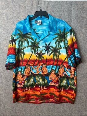 Vintage Kennington LTD. California Men's Hawaiian Shirt Size XXL